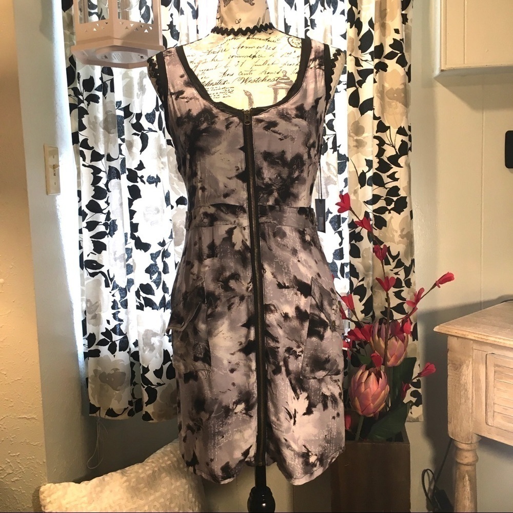Jack zipper front tank dress